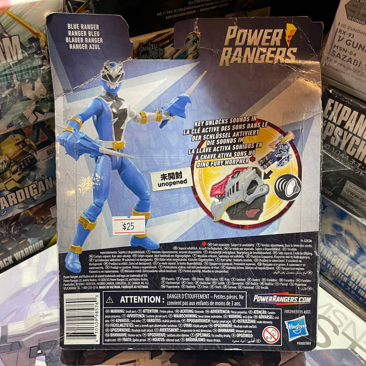 Power Rangers Dino Fury Blue Ranger Action Figure Inspired by Power Rangers Show